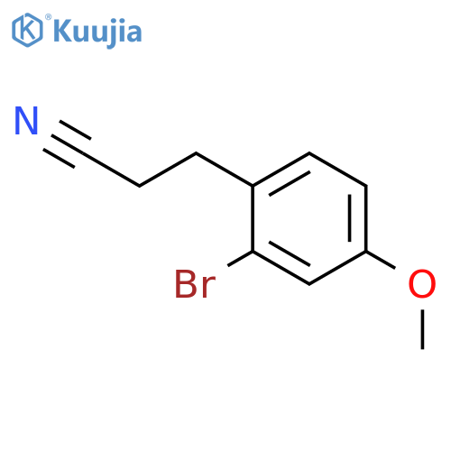 3-(2-bromo-4-methoxyphenyl)propanenitrile structure