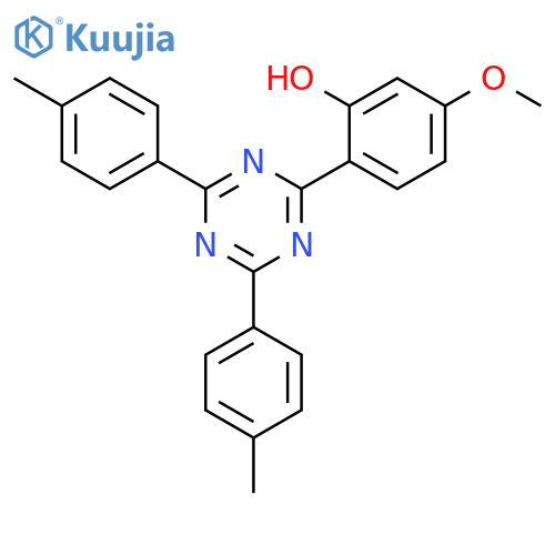 Phenol, 2-[4,6-bis(4-methylphenyl)-1,3,5-triazin-2-yl]-5-methoxy- structure
