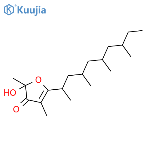 3(2H)-Furanone,2-hydroxy-2,4-dimethyl-5-(1,3,5,7-tetramethylnonyl)- structure