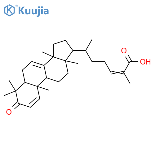 Lanosta-1,7,24-trien-26-oic acid, 3-oxo-, (9β,24Z)- structure