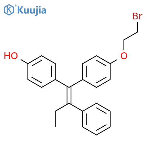 Phenol, 4-[1-[4-(2-bromoethoxy)phenyl]-2-phenyl-1-butenyl]- structure