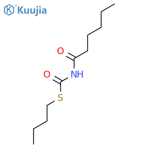 Carbamothioic acid, (1-oxohexyl)-, S-butyl ester structure