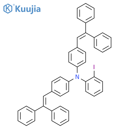 Benzenamine, N,N-bis[4-(2,2-diphenylethenyl)phenyl]-2-iodo- structure