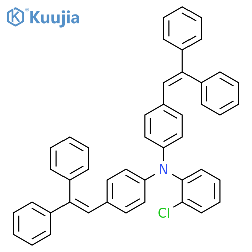 Benzenamine, 2-chloro-N,N-bis[4-(2,2-diphenylethenyl)phenyl]- structure