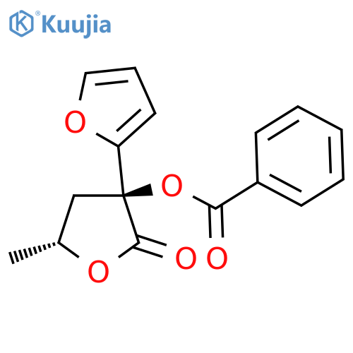 [2,3'-Bifuran]-2'(3'H)-one, 3'-(benzoyloxy)-4',5'-dihydro-5'-methyl-, cis- structure