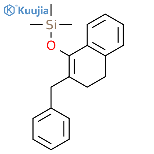 Silane, [[3,4-dihydro-2-(phenylmethyl)-1-naphthalenyl]oxy]trimethyl- structure