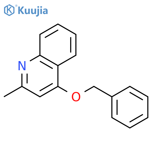 Quinoline, 2-methyl-4-(phenylmethoxy)- structure