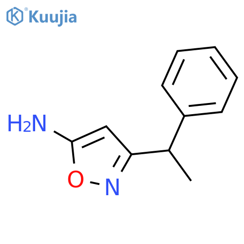 3-(1-phenylethyl)-1,2-oxazol-5-amine structure
