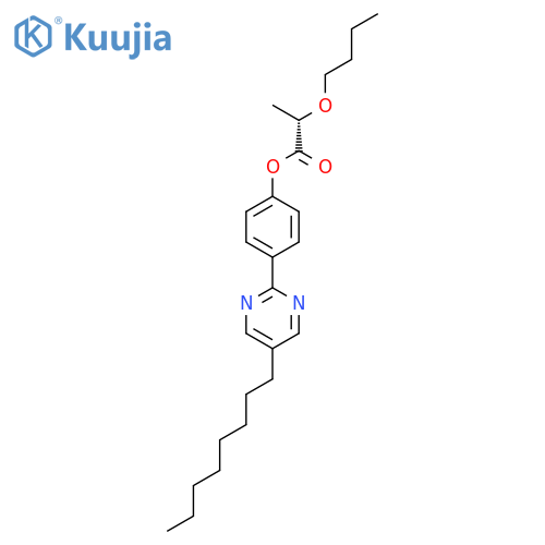 Propanoic acid, 2-butoxy-, 4-(5-octyl-2-pyrimidinyl)phenyl ester, (S)- structure
