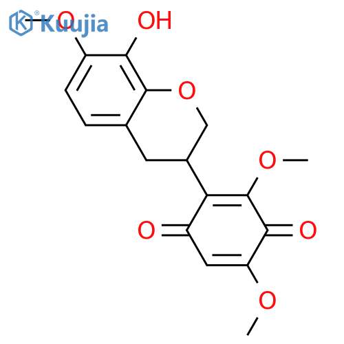 Abruquinone A; (R)-form, 3',6-Bis(demethoxy), 6'-methoxy, 8-hydroxy structure