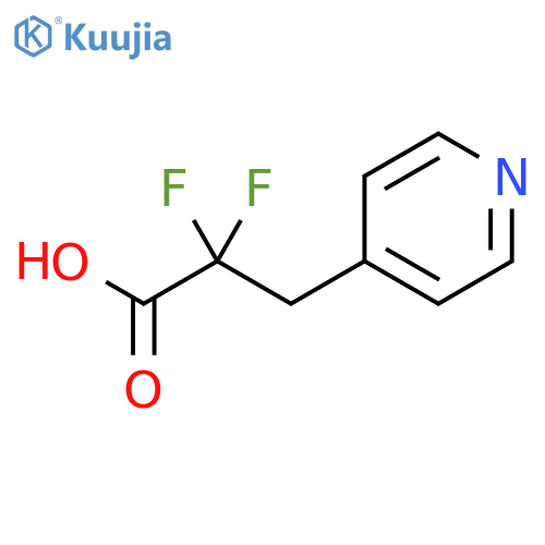 Difluoro-pyridin-4-yl-acetic acid structure
