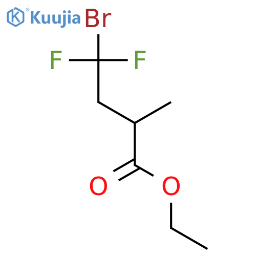 Butanoic acid, 4-bromo-4,4-difluoro-2-methyl-, ethyl ester structure