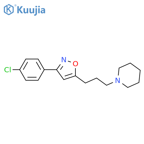 3-(4-Chlorophenyl)-5-(3-(piperidin-1-yl)propyl)isoxazole structure