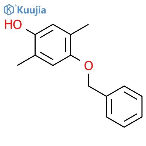 Phenol, 2,5-dimethyl-4-(phenylmethoxy)- structure