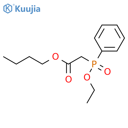 Acetic acid, (ethoxyphenylphosphinyl)-, butyl ester structure