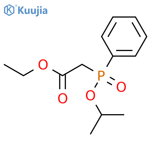 Acetic acid, [(1-methylethoxy)phenylphosphinyl]-, ethyl ester structure