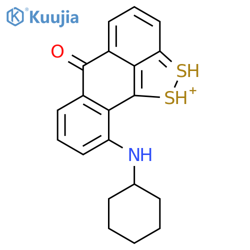 6H-ANTHRA[1,9-CD]-1,2-DITHIOL-1-IUM, 10-(CYCLOHEXYLAMINO)-6-OXO- structure