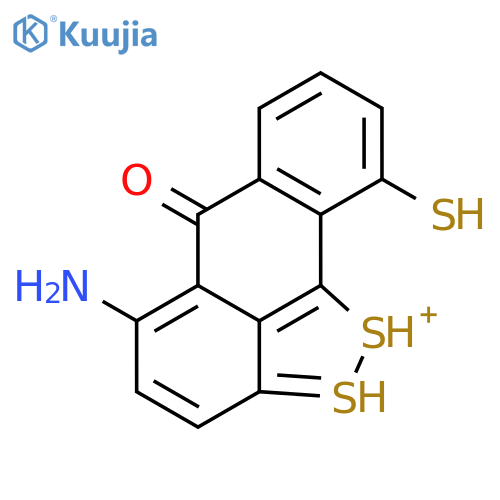 6H-Anthra[1,9-cd]-1,2-dithiol-1-ium, 5-amino-10-mercapto-6-oxo- structure