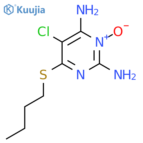 2,4-Pyrimidinediamine, 6-(butylthio)-5-chloro-, 3-oxide structure