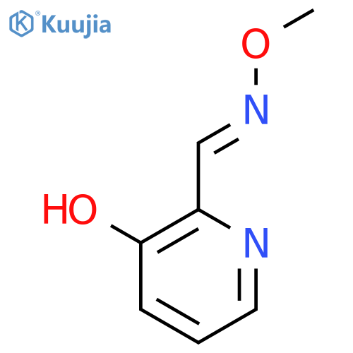 2-Pyridinecarboxaldehyde, 3-hydroxy-, O-methyloxime structure