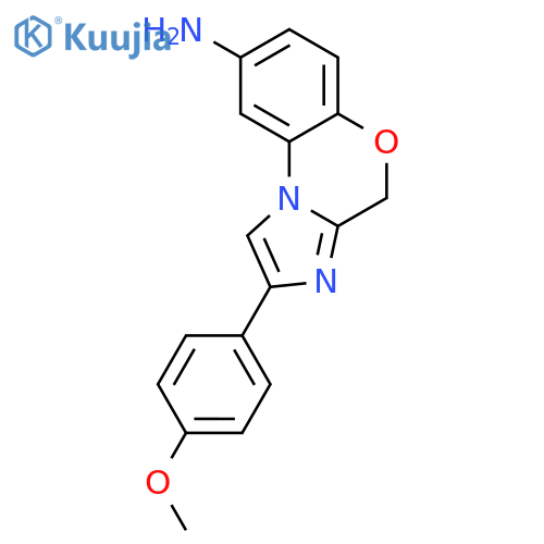 4H-Imidazo[2,1-c][1,4]benzoxazin-8-amine, 2-(4-methoxyphenyl)- structure