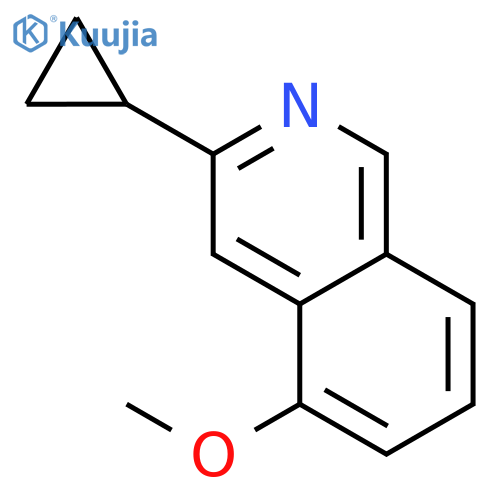 Isoquinoline, 3-cyclopropyl-5-methoxy- structure