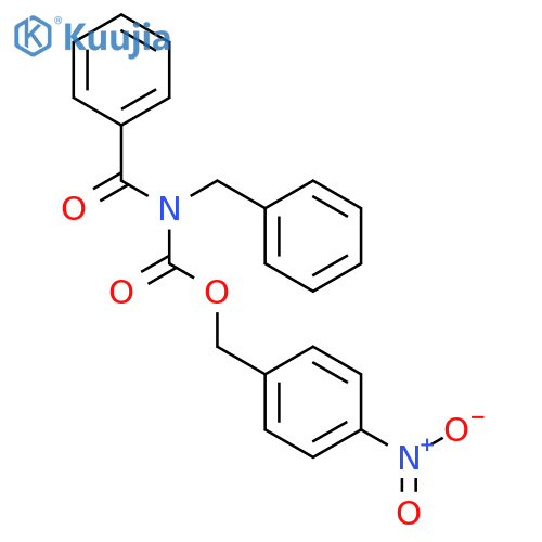 Carbamic acid, benzoyl(phenylmethyl)-, (4-nitrophenyl)methyl ester structure
