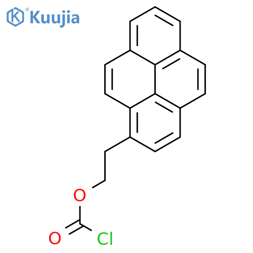 Carbonochloridic acid,2-(1-pyrenyl)ethyl ester structure