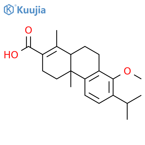 2-Phenanthrenecarboxylicacid, 3,4,4a,9,10,10a-hexahydro-8-methoxy-1,4a-dimethyl-7-(1-methylethyl)-(9CI) structure