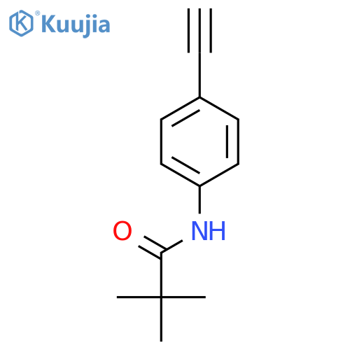 Propanamide, N-(4-ethynylphenyl)-2,2-dimethyl- structure