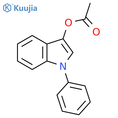 3-Acetyloxy-1-phenylindole structure