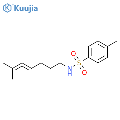 Benzenesulfonamide, 4-methyl-N-(6-methyl-4,5-heptadienyl)- structure