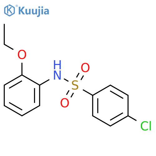4-chloro-N-(2-ethoxyphenyl)benzene-1-sulfonamide structure