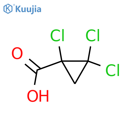 Cyclopropanecarboxylic acid, 1,2,2-trichloro- structure