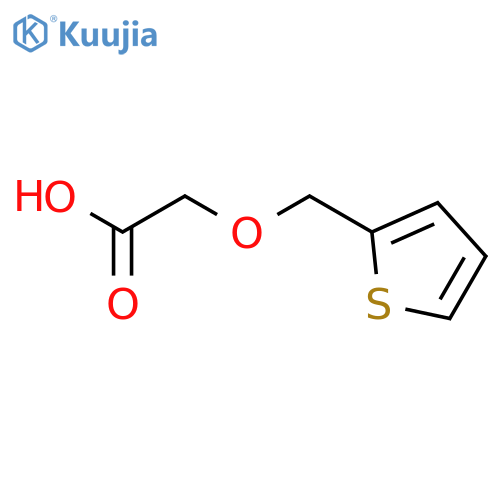 2-(thiophen-2-yl)methoxyacetic acid structure
