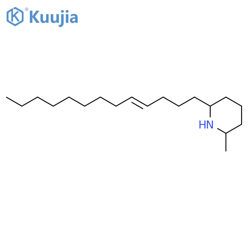 Piperidine, 2-methyl-6-(4-tridecenyl)- structure