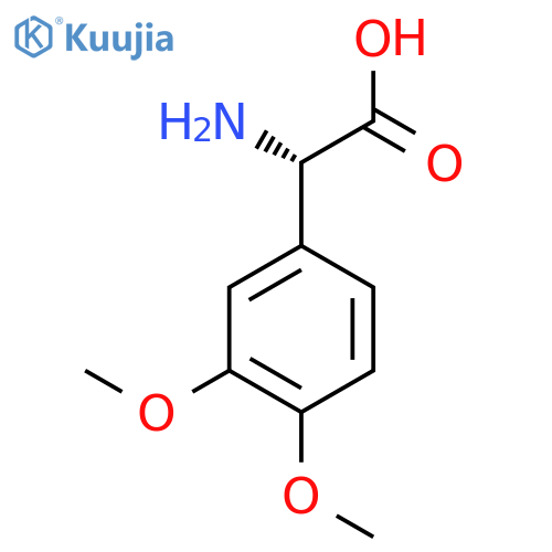 (s)-a-Amino-3,4-dimethoxybenzeneacetic acid structure