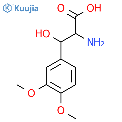 2-Amino-3-(3,4-dimethoxyphenyl)-3-hydroxypropanoic acid structure