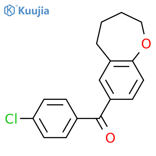 Methanone, (4-chlorophenyl)(2,3,4,5-tetrahydro-1-benzoxepin-7-yl)- structure