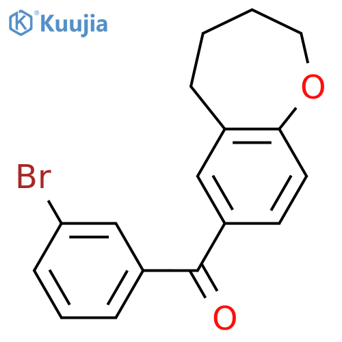 Methanone, (3-bromophenyl)(2,3,4,5-tetrahydro-1-benzoxepin-7-yl)- structure