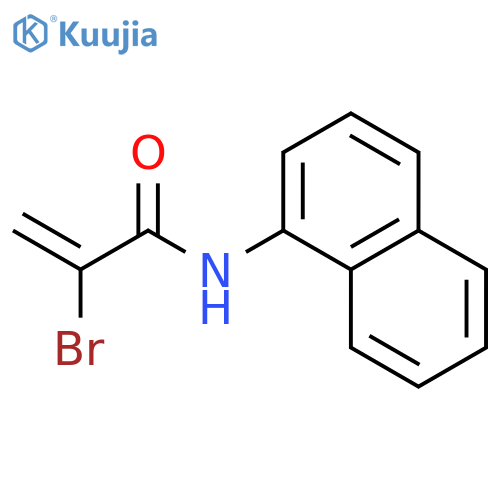 2-Propenamide, 2-bromo-N-1-naphthalenyl- structure