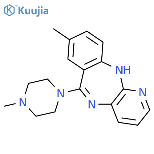 11H-Pyrido[2,3-b][1,4]benzodiazepine,8-methyl-6-(4-methyl-1-piperazinyl)- structure