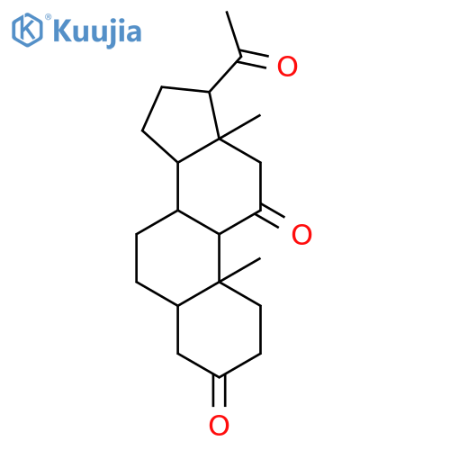 Pregnane-3,11,20-trione,(5b)- (9CI) structure
