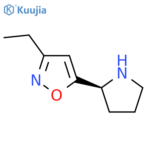 Isoxazole,3-ethyl-5-(2-pyrrolidinyl)-, (S)- (9CI) structure