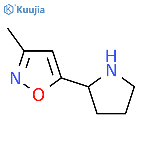 Isoxazole,3-methyl-5-(2R)-2-pyrrolidinyl- structure