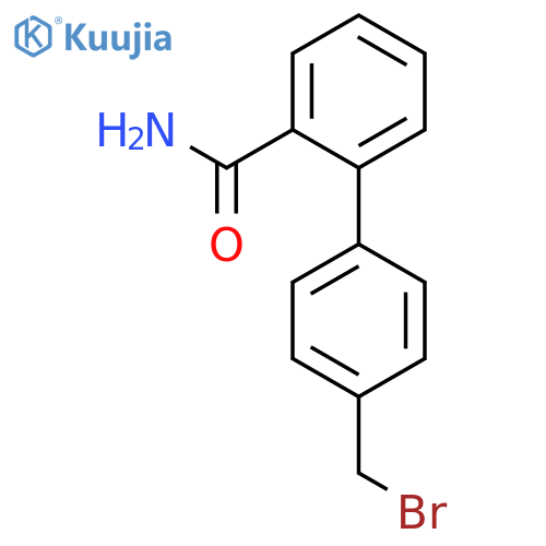 4'-(Bromomethyl)-1,1'-biphenyl-2-carboxamide structure
