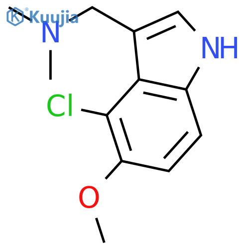 1H-Indole-3-methanamine, 4-chloro-5-methoxy-N,N-dimethyl- structure