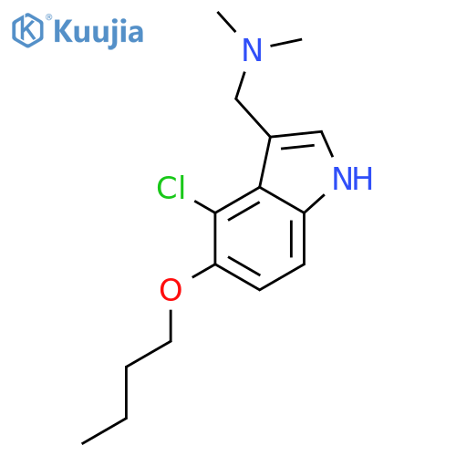 1H-Indole-3-methanamine, 5-butoxy-4-chloro-N,N-dimethyl- structure
