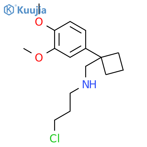 Cyclobutanemethanamine, N-(3-chloropropyl)-1-(3,4-dimethoxyphenyl)- structure