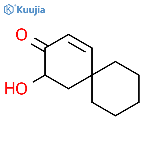 Spiro[5.5]undec-1-en-3-one, 4-hydroxy- structure